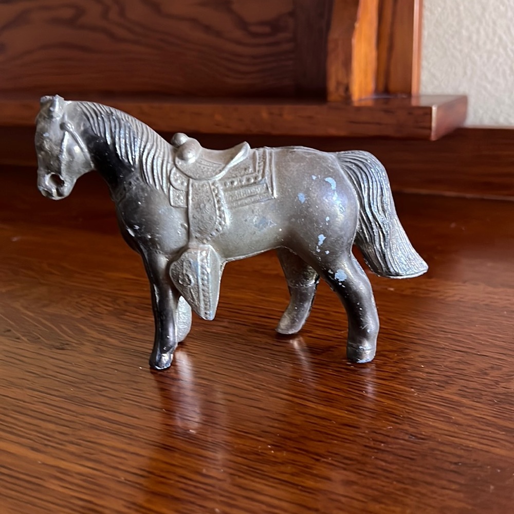 Metal horse figurine